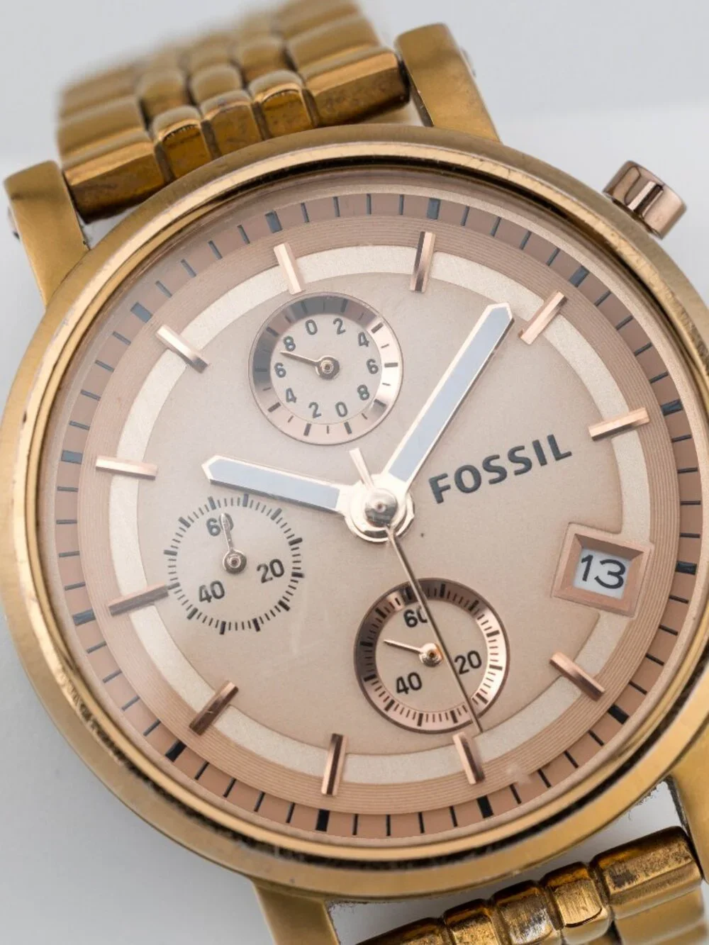 Fossil ES3380 Boyfriend Chronograph Quartz Analog Women's Watch New Battery